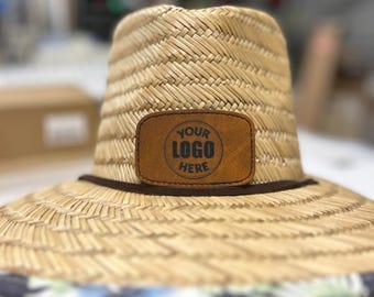 Custom Vegan Leather Patch | Custom Stitch On Hat Patch