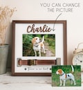 Personalized Pet Memory Frame, Dog Collar Shadow Box, Custom Pet Photo Gift, Pet Loss Sympathy Gift, Forever Loved Dog Memorial product logo
