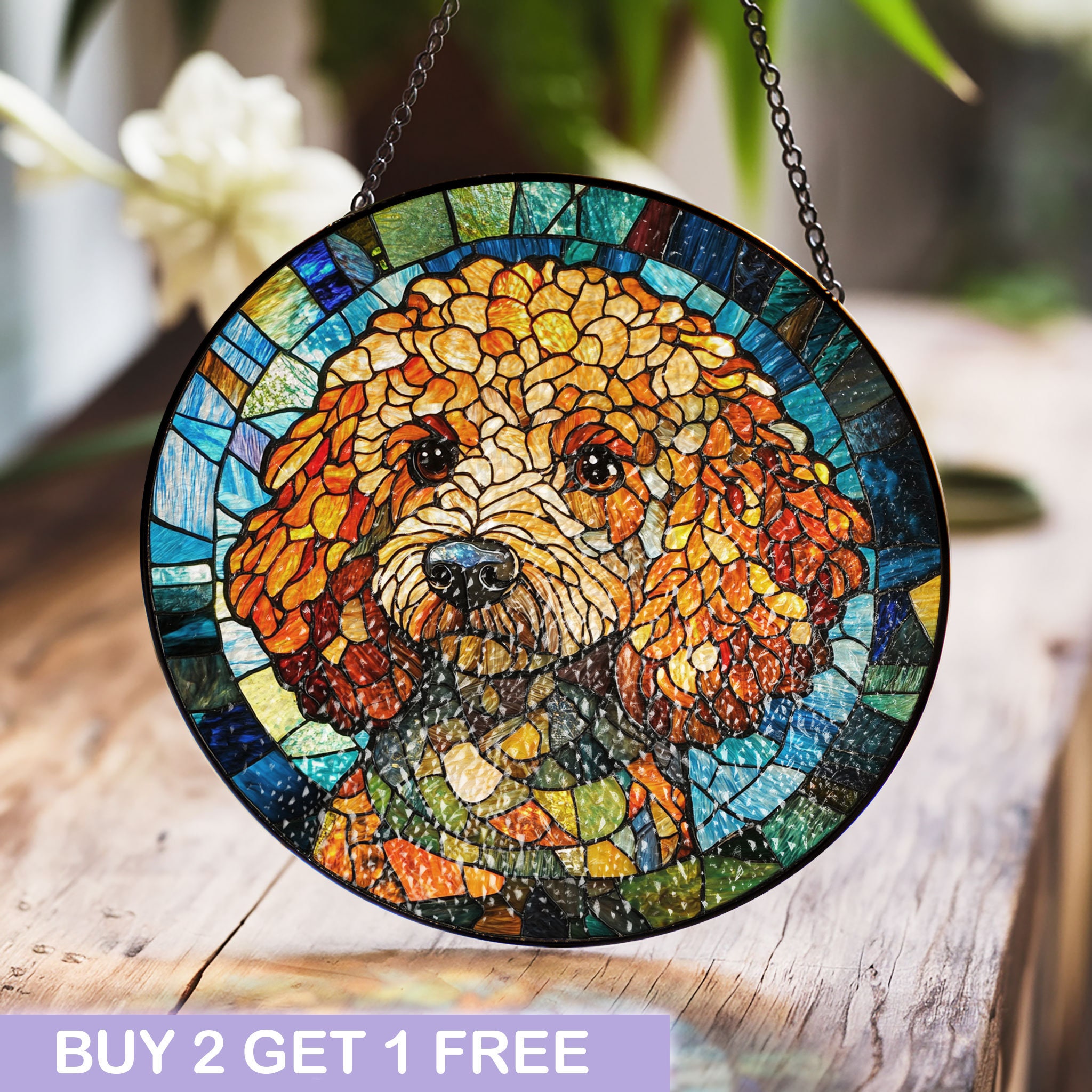 Poodle Stained Glass - Etsy