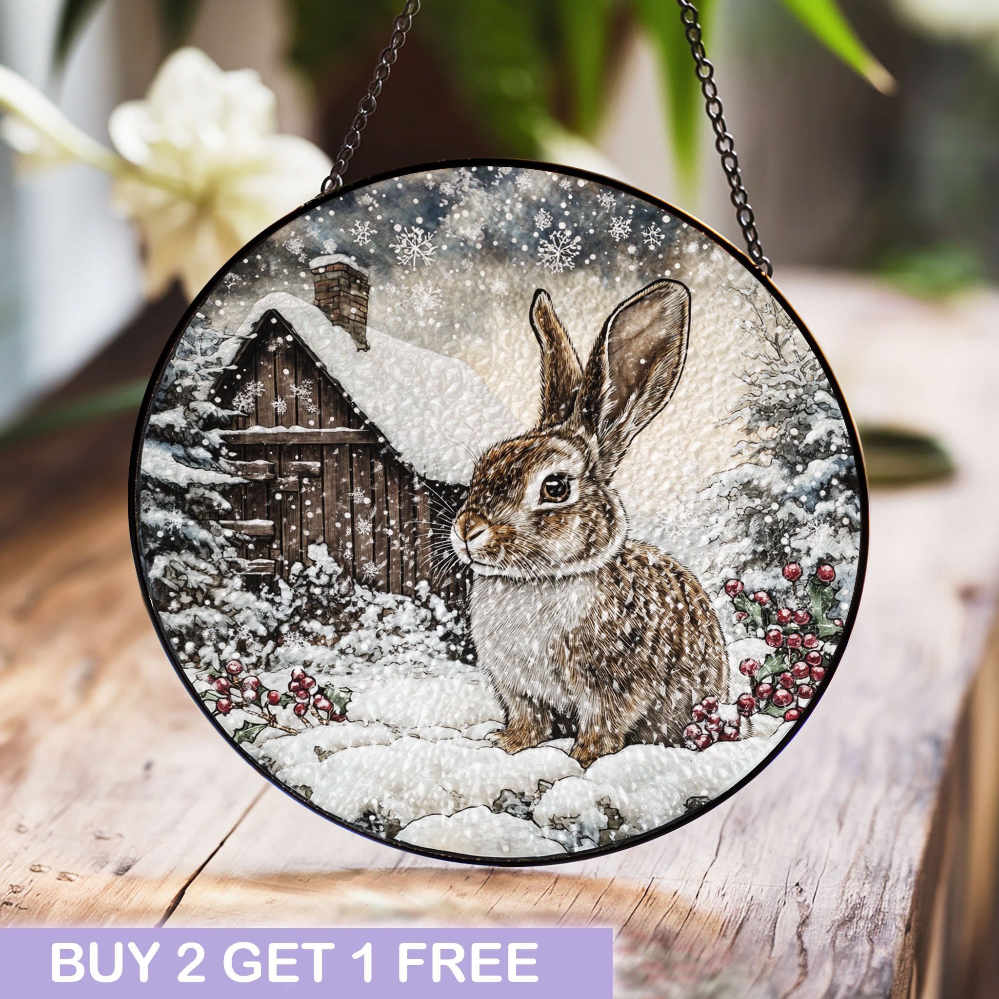 Stained Glass Bunny - Etsy