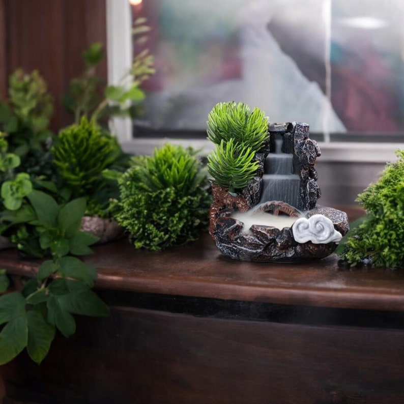 Aroma Diffuser, Diffuseur , Smoke Fountain, Miniature Fountain, Zen ...