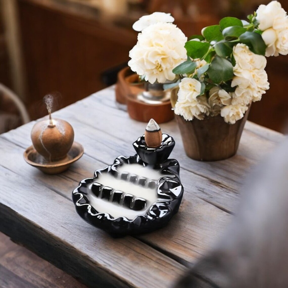 Aroma Diffuser, Diffuseur , Smoke Fountain, Miniature Fountain, Zen ...