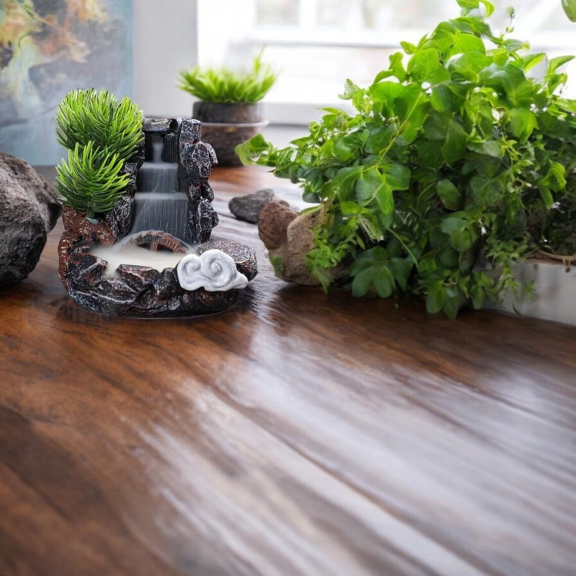 Aroma Diffuser, Diffuseur , Smoke Fountain, Miniature Fountain, Zen ...