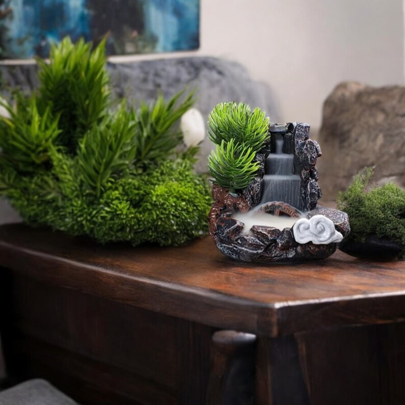 Aroma Diffuser, Diffuseur , Smoke Fountain, Miniature Fountain, Zen ...