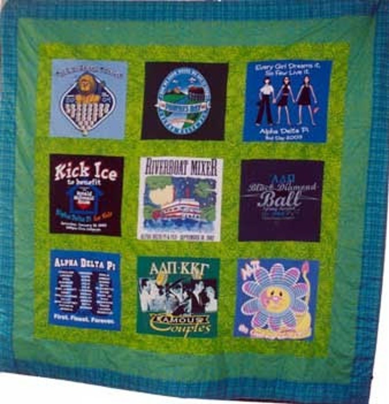 Throw Size T Shirt Quilt Etsy