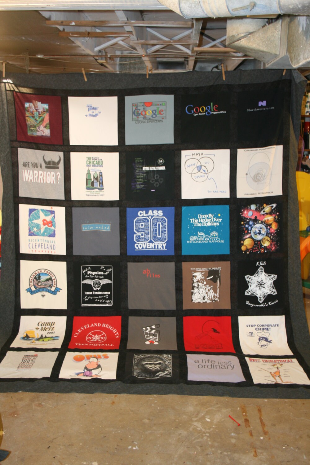 Queen Size T Shirt Quilt Etsy