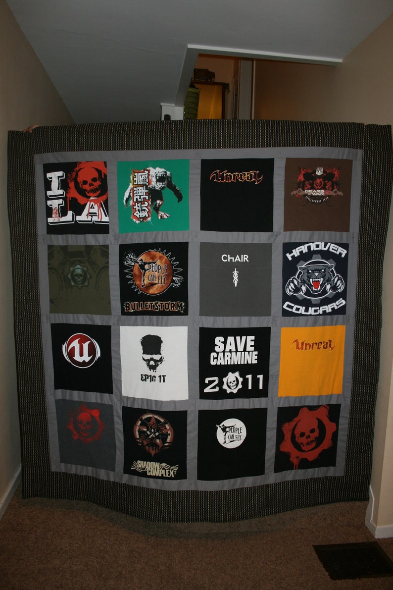 Full Size T Shirt Quilt Etsy