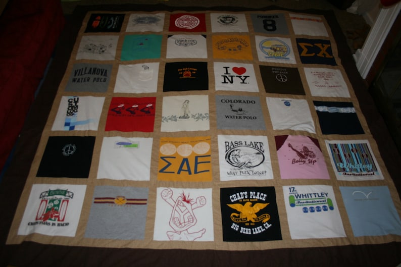 King Size T Shirt Quilt - Etsy