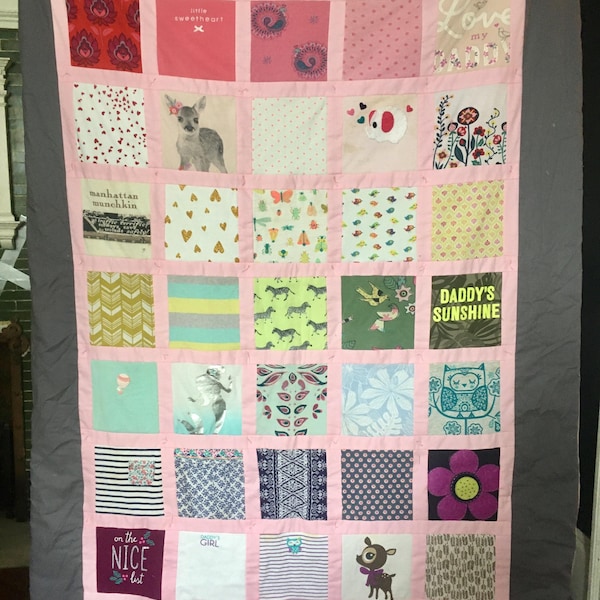 Baby Clothes Quilt - Etsy