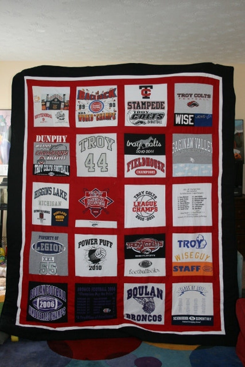 Full Size T Shirt Quilt Etsy