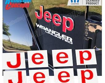 2018-2026 Wrangler JL/JLU - Jeep Fender Emblem Overlay Stickers