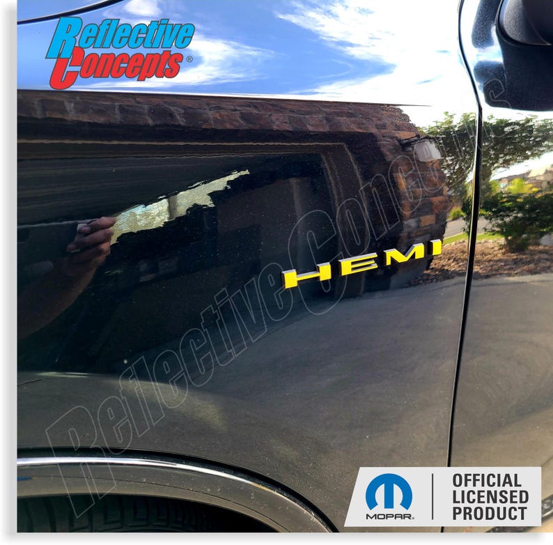 Hemi Performance Sticker HEMI Fender Emblem Overlay Stickers - 20-26 Durango R/T - Etsy