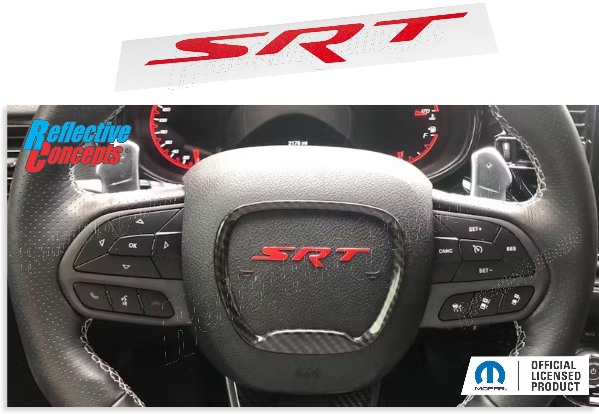 SRT Steering Wheel Lettering Decal Sticker - Challenger SRT - Etsy