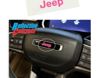 22-26 Grand Cherokee - Jeep Steering Wheel Lettering Decal Sticker
