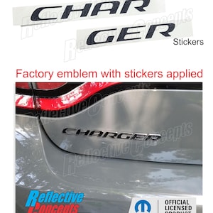 Charger Emblem Overlay Sticker - Fits: 2015-2023 Dodge Charger