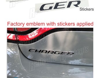 Charger Emblem Overlay Sticker - Fits: 2015-2023 Dodge Charger