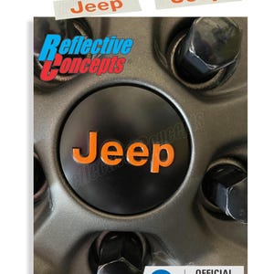 18-25 Wrangler JL/JLU - Jeep Center Cap Lettering Decal Stickers