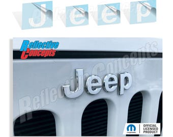 JEEP Grille Emblem Overlay Sticker - 07-18 Wrangler JK