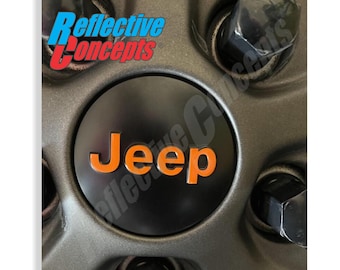 18-26 Wrangler JL/JLU - Jeep Center Cap Lettering Decal Stickers