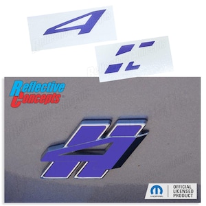 4 Rhombi (AWD) Liftgate Emblem Overlay Decal Sticker - 18-26 Durango AWD