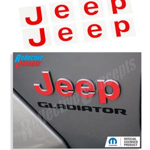 2020-2025 Gladiator - Jeep Fender Emblem Overlay Stickers