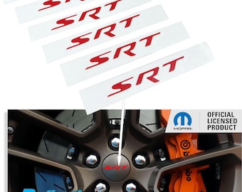 SRT Center Cap Lettering Stickers - 18-25 Durango SRT, SRT Hellcat