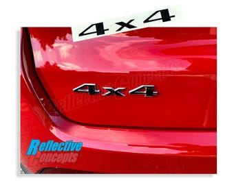 4x4 Liftgate Emblem Overlay Sticker - 2018-2026 Jeep Compass