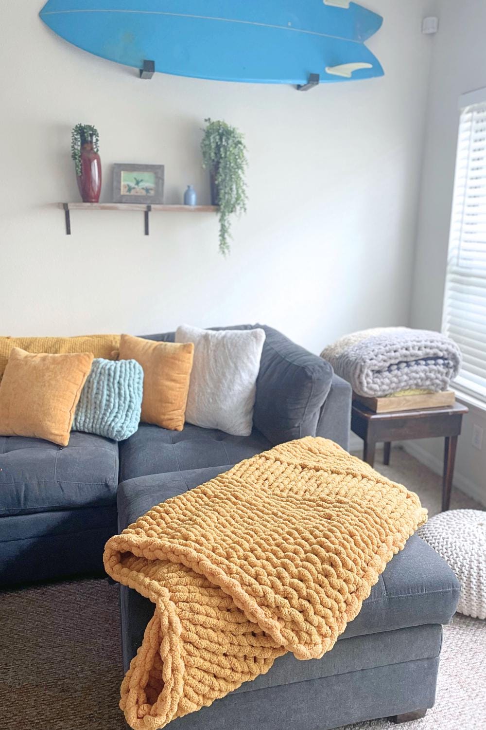 Chunky Knit Blanket Tutorial (DIY) Etsy