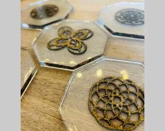 sacred geometry coasters
