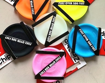 Minifrisbee met zip-chip