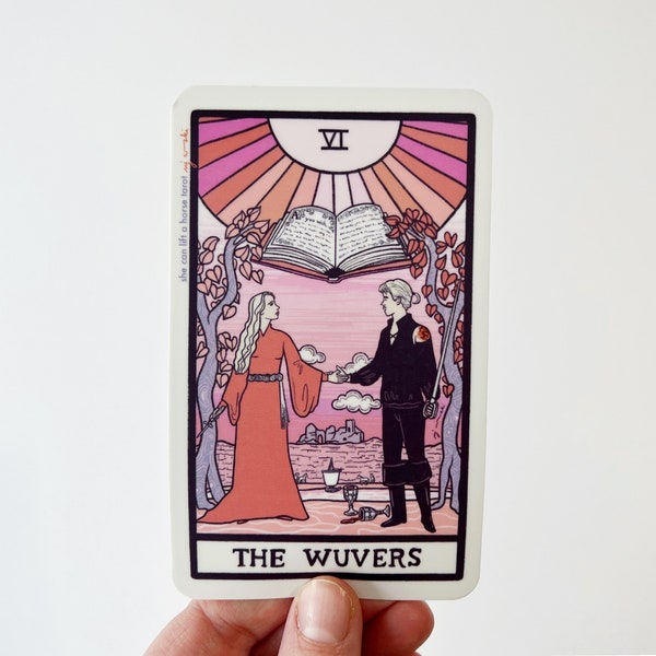 Vinyl Tarot Sticker - Valentine Wuvers - Limited Edition