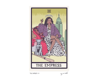 The Empress III - Tarot Card Art - 5x7 art print, hand-cut and mounted card