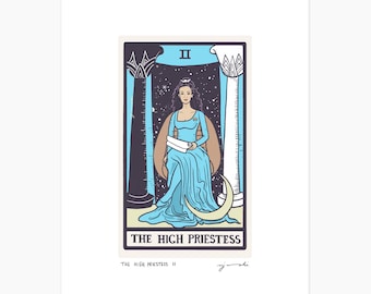 High Priestess II - Large Tarot Print - 8x10 or 11x14