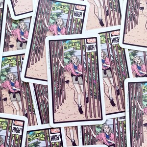 Vinyl Sticker - Nine of Wands - Series 4