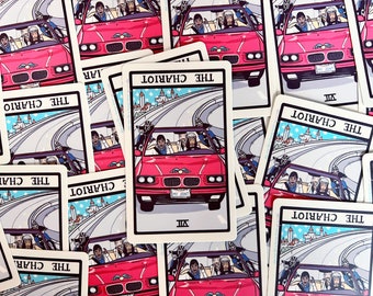 Vinyl Sticker - The Chariot VII Reversed - Dionne & Murray / Clueless