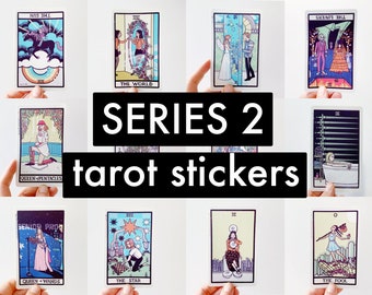 Series 2 Tarot Stickers - Set of 12 vinyl stickers
