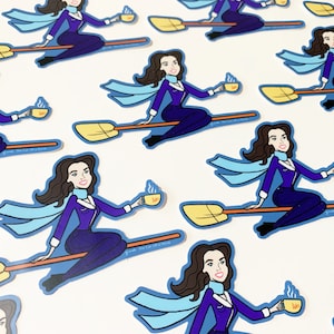 Lorelai Bewitched vinyl sticker + postcard