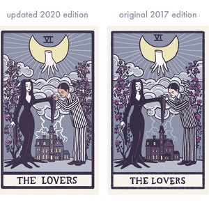 The Lovers VI Tarot Card Art Hand-cut art card mounted on 5x7 backing image 7