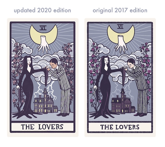 The Lovers VI - Tarot Card Art - Hand-cut Art Card Mounted on 5x7