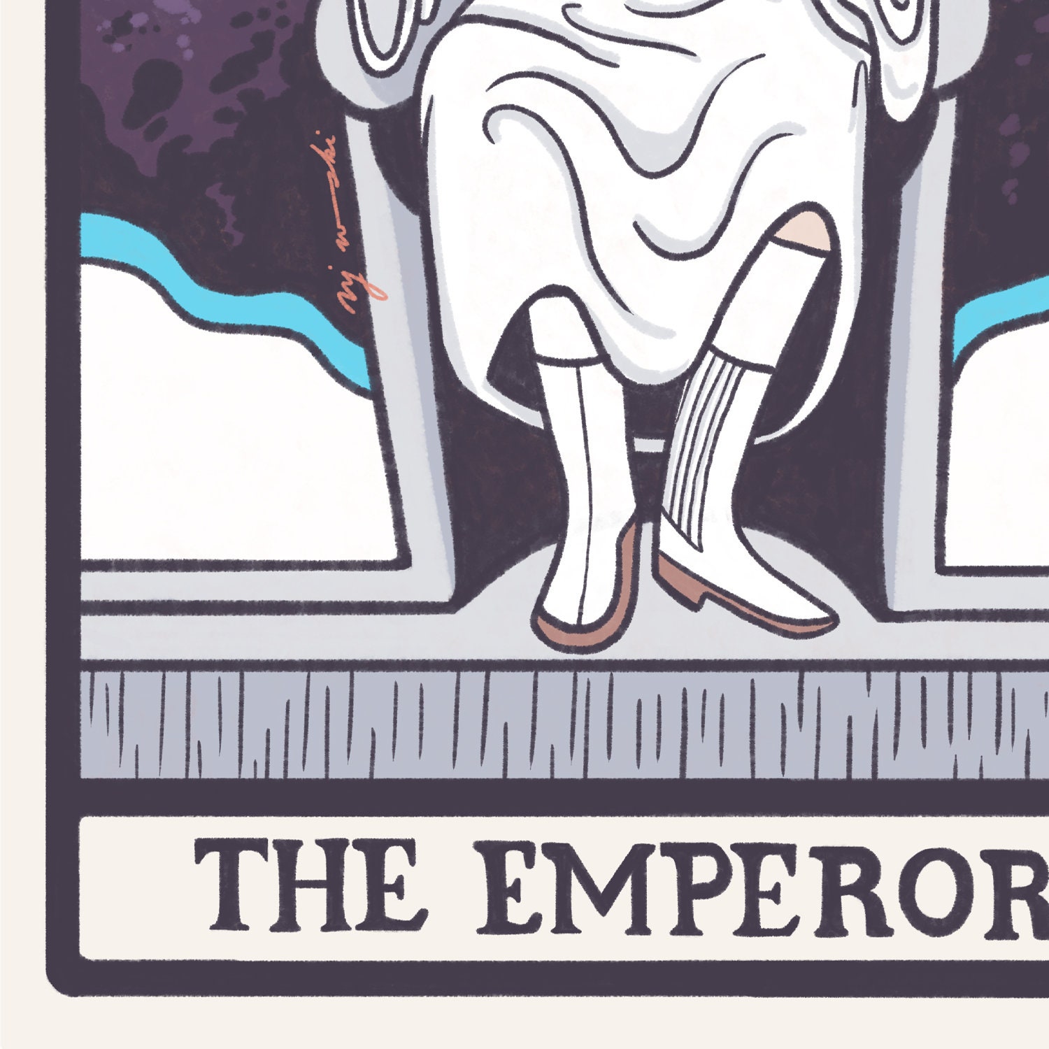 The Emperor IV - Tarot Card Art - 5x7 Art Print