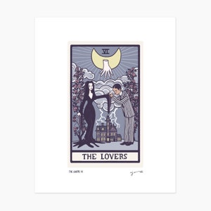 The Lovers VI - Large Tarot Print - 8x10