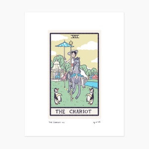 Der Wagen VII - Großer Tarotdruck - 20x30 oder 33x36