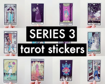 Series 3 Tarot Stickers - Set of 12 vinyl stickers
