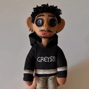 Custom Coraline Doll Art Doll with Button Eyes • Personalized Lookalike Gift • Handmade Fantasy Cloth Doll • Spooky Cute Gothic Decor