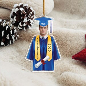 Personalized Graduation Christmas Ornament, High School Graduation Gifts, College Graduated, Class of 2025, Custom Graduation Ornament