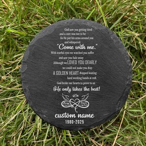 Personalized Memorial Stone, Memorial Human Grave Marker, Bereavement Gift, Remembrance Stone, Loved Ones Memorial Plaque, Sympathy Stone
