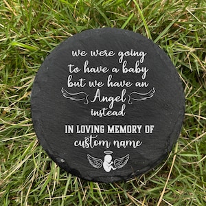 Personalized Memorial Stone, Baby Loss Sympathy Gift, Remembrance Grieving, Stillbirth Miscarriage Angel Baby Keepsake, Infant Loss Memorial