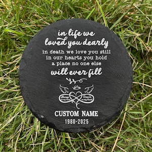 Personalized Memorial Stone, Memorial Human Grave Marker, Bereavement Gift, Remembrance Gifts, Loved Ones Memorial Plaque, Sympathy Plaque