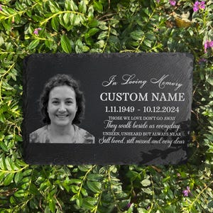 Memorial Garden Stone, Memorial Granite Headstone, Human Grave Marker, Funeral Marker, Remembrance Gift, Sympathy Plaque, Memorial Gifts