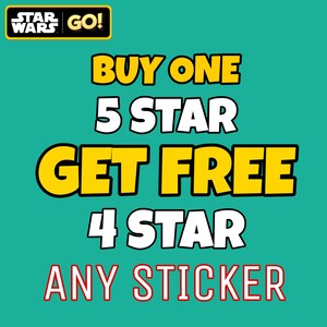 KAUFE 5 STERNE GRATIS 4 Sterne | Bundle Promo | Star Wars Go Album | Mono Go